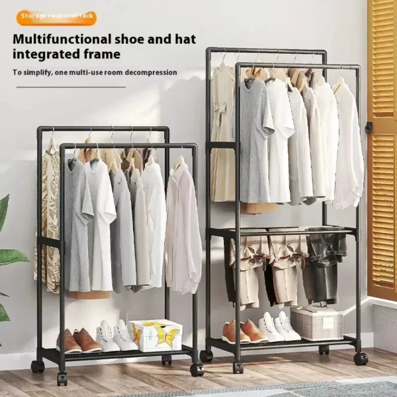 Movable Hanger Double Clothes