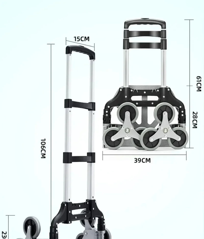 Foldable Stair Cart with Wheels