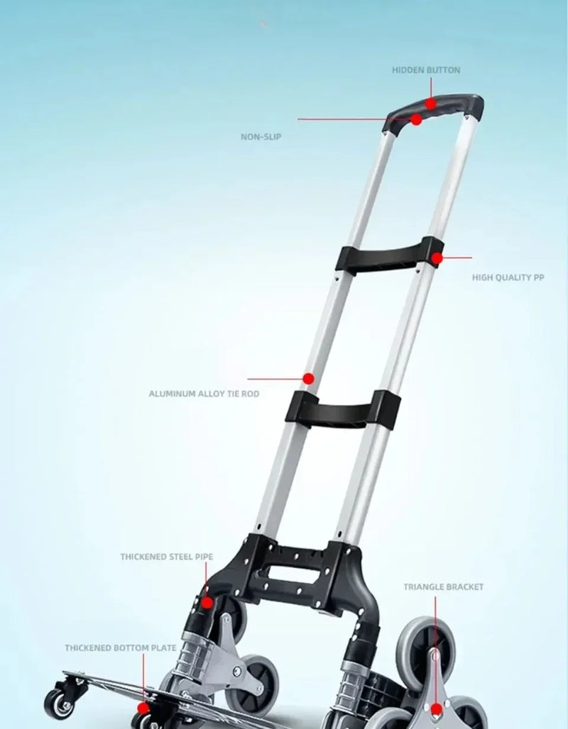 Foldable Stair Cart with Wheels