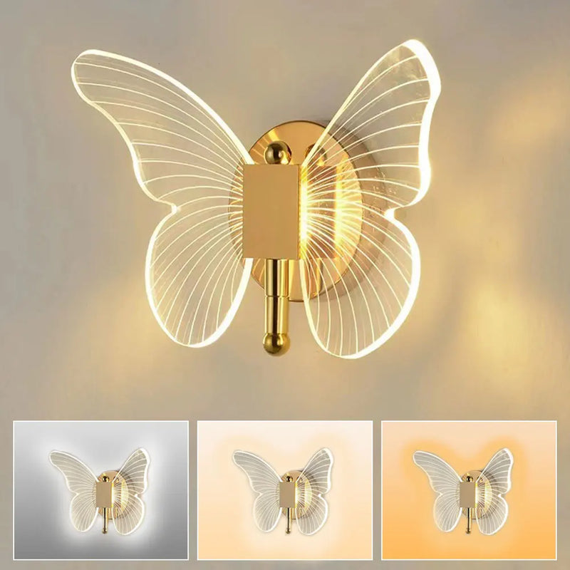 LED butterfly wall lamp