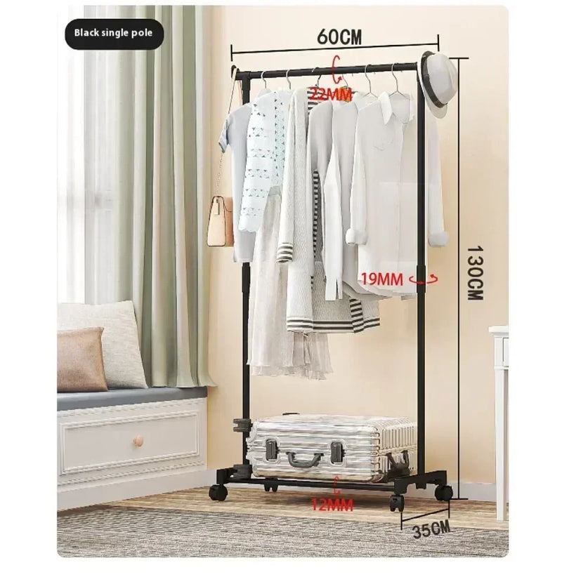 Movable Hanger Double Clothes