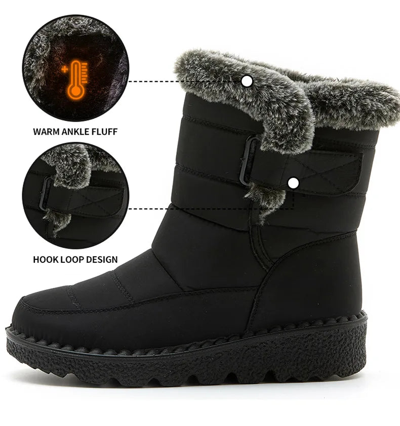 Waterproof snow boots